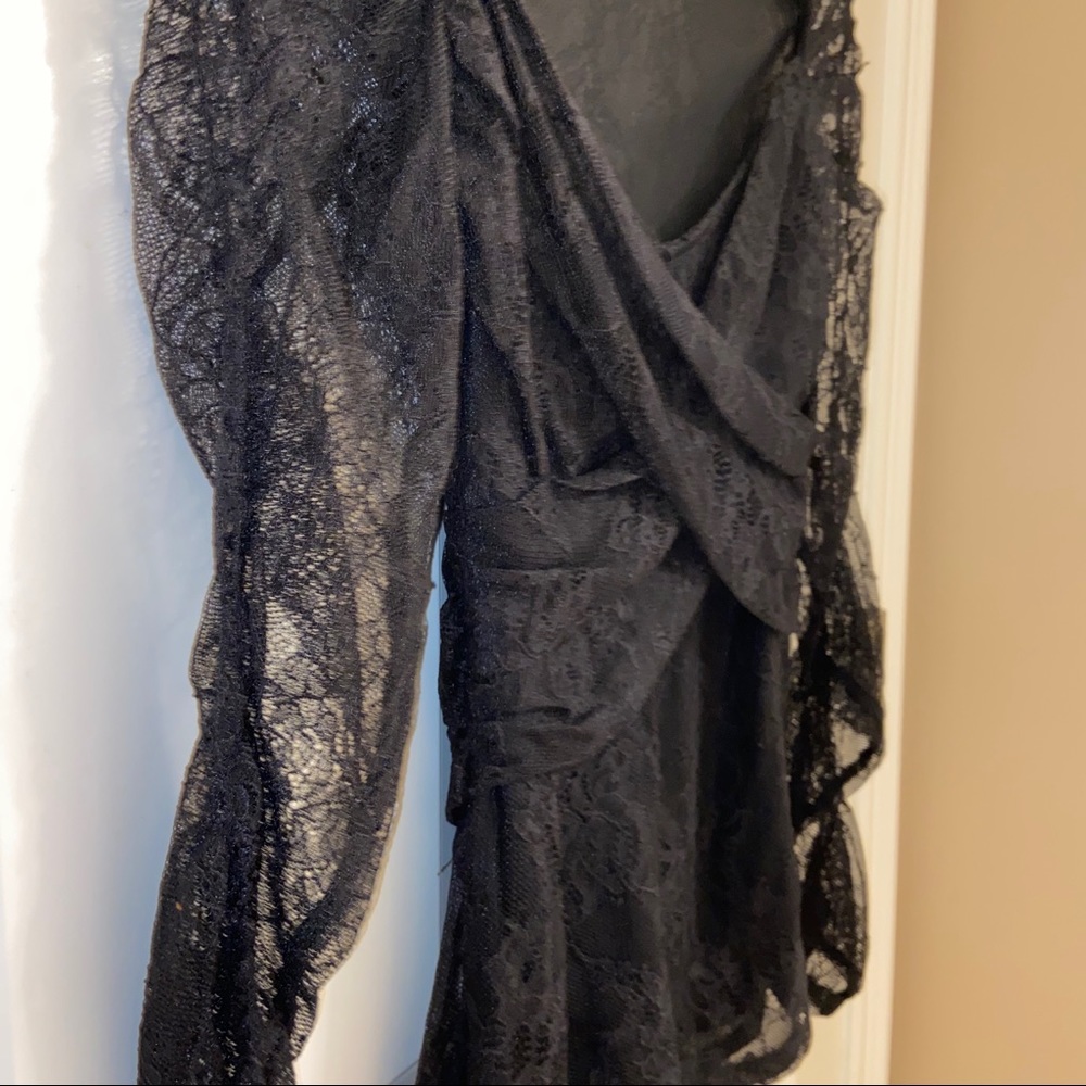 Sexy black lace top Valentine’s Day